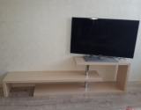 Тумба тв дсп Kronospan 1715 BS Береза 18мм труба хромированная